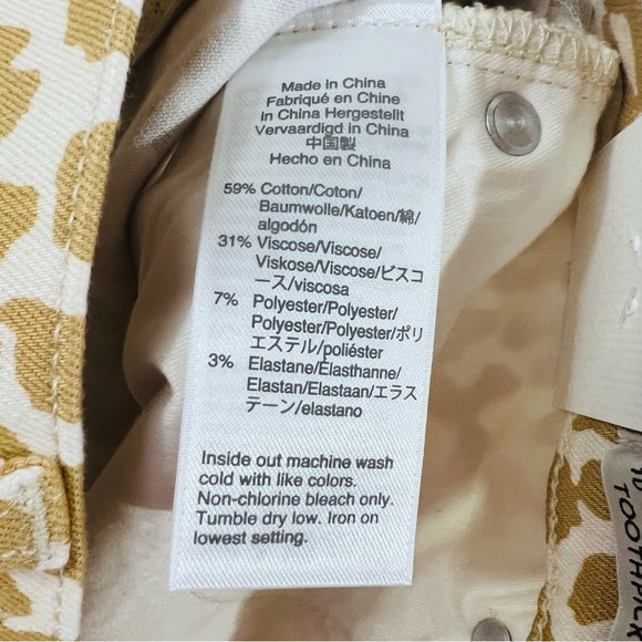 J. Crew NWT 10” High Rise Toothpick Skinny Jeans in Safari Leopard Print Size 29 - Picture 13 of 13